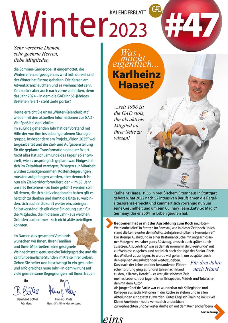 Kalenderblatt Winter 2023